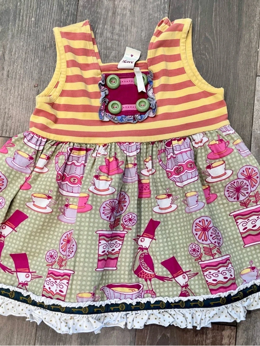Matilda Jane Little Girl Size 6 Dresses and Top Lot Of 3 Knot Dresses